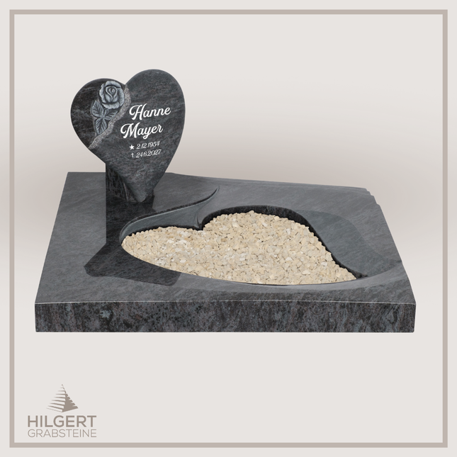 UR-DA-UR276 | Hilgert Grabsteine | Urnengrabstein aus Granit