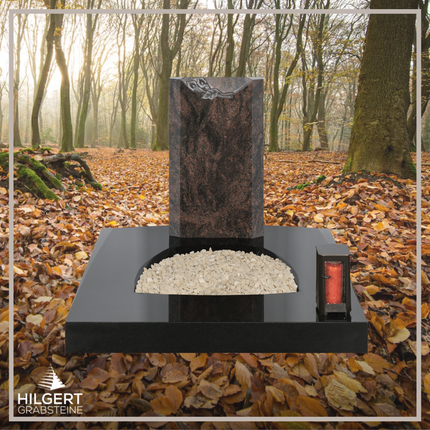 UR-DA-UR277 | Hilgert Grabsteine | Urnengrabstein aus Granit