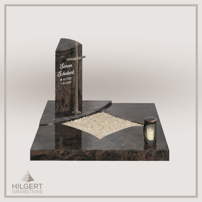 UR-DA-UR279 | Hilgert Grabsteine | Urnengrabstein aus Granit