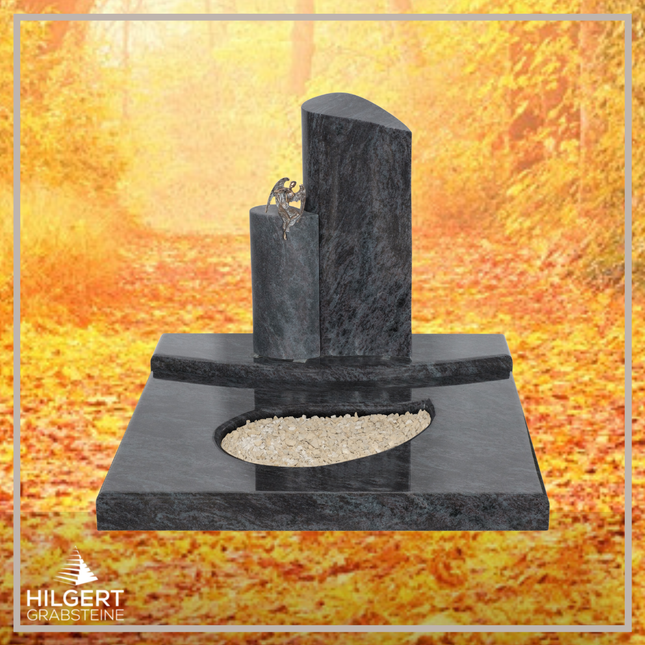 UR-DA-UR281 | Hilgert Grabsteine | Urnengrabstein aus Granit