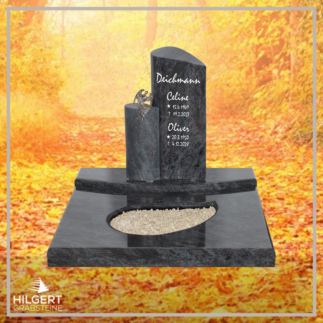 UR-DA-UR281 | Hilgert Grabsteine | Urnengrabstein aus Granit