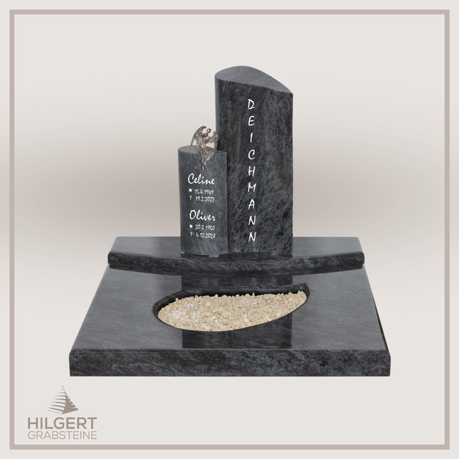 UR-DA-UR281 | Hilgert Grabsteine | Urnengrabstein aus Granit