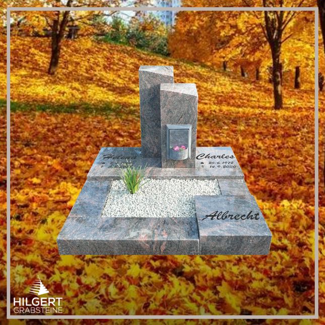 UR-DA-UR36 | Hilgert Grabsteine | Urnengrabstein aus Granit