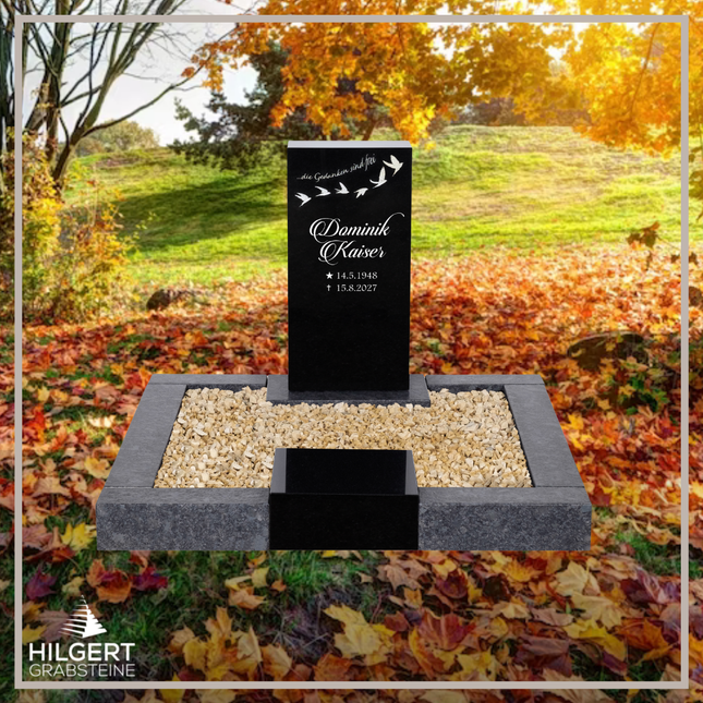 UR-DA-UR41 | Hilgert Grabsteine | Urnengrabstein aus Granit
