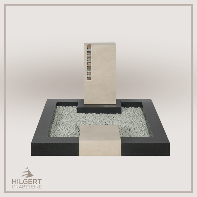 UR-DA-UR41 | Hilgert Grabsteine | Urnengrabstein aus Granit