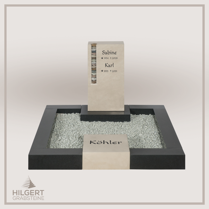 UR-DA-UR41 | Hilgert Grabsteine | Urnengrabstein aus Granit