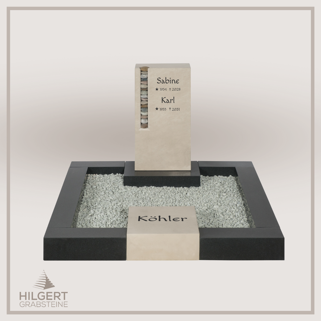 UR-DA-UR41 | Hilgert Grabsteine | Urnengrabstein aus Granit