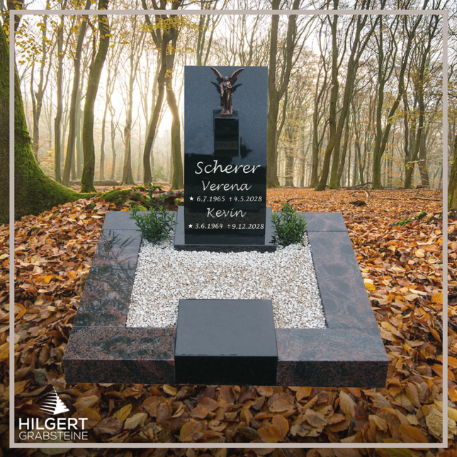 UR-DA-UR41 | Hilgert Grabsteine | Urnengrabstein aus Granit
