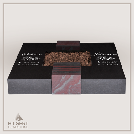 UR-DA-UR42 | Hilgert Grabsteine | Urnengrabstein aus Granit