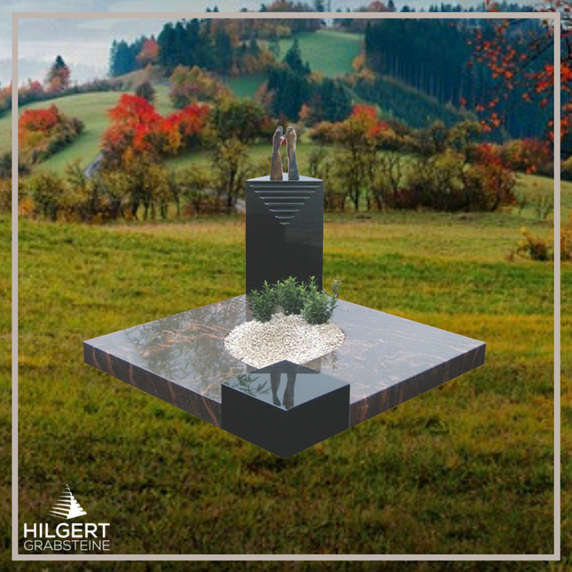 UR-DA-UR43 | Hilgert Grabsteine | Urnengrabstein aus Granit