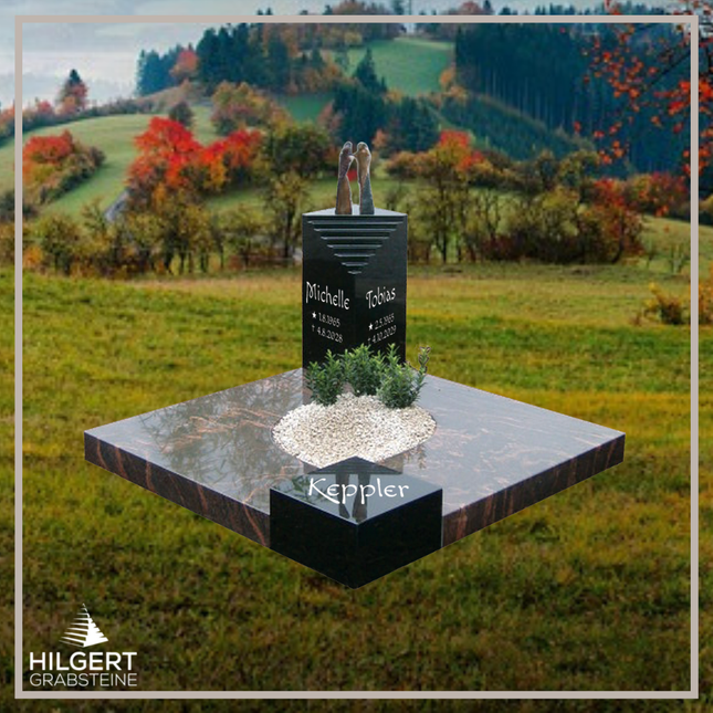 UR-DA-UR43 | Hilgert Grabsteine | Urnengrabstein aus Granit