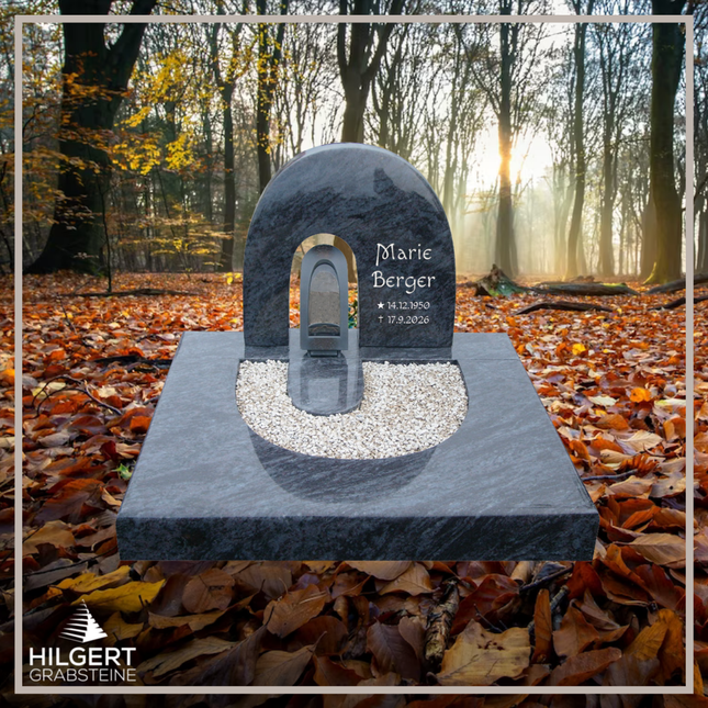 UR-DA-UR45 | Hilgert Grabsteine | Urnengrabstein aus Granit