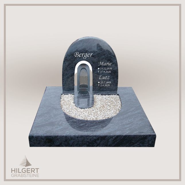 UR-DA-UR45 | Hilgert Grabsteine | Urnengrabstein aus Granit