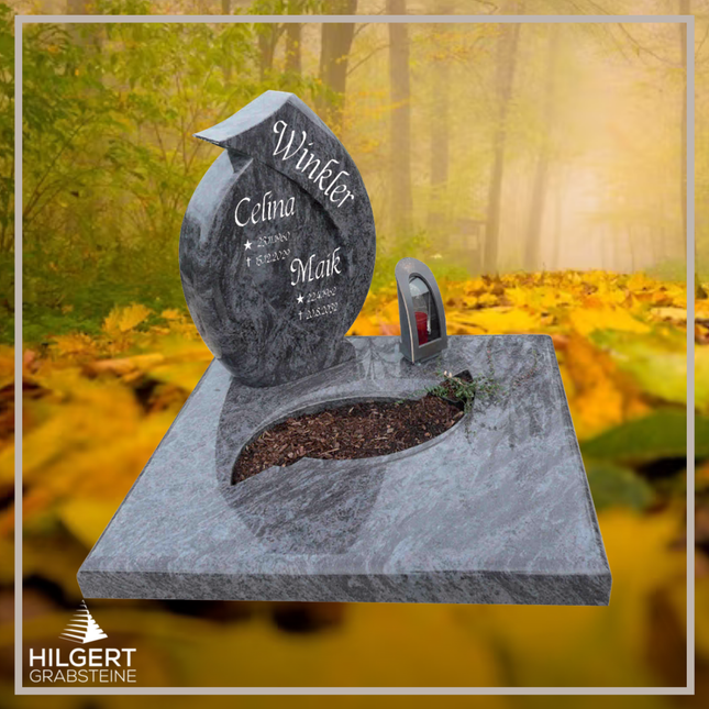 UR-DA-UR51 | Hilgert Grabsteine | Urnengrabstein aus Granit