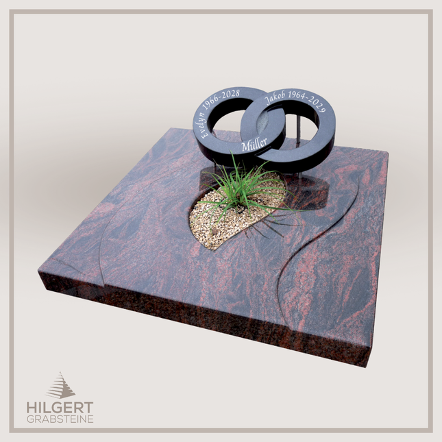 UR-DA-UR63 | Hilgert Grabsteine | Urnengrabstein aus Granit