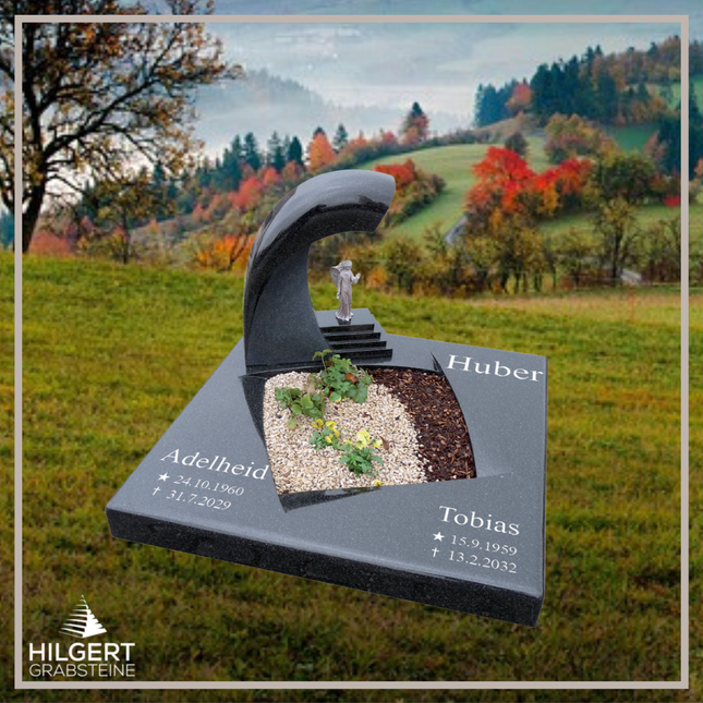 UR-DA-UR66 | Hilgert Grabsteine | Urnengrabstein aus Granit