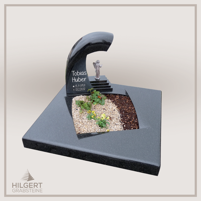 UR-DA-UR66 | Hilgert Grabsteine | Urnengrabstein aus Granit