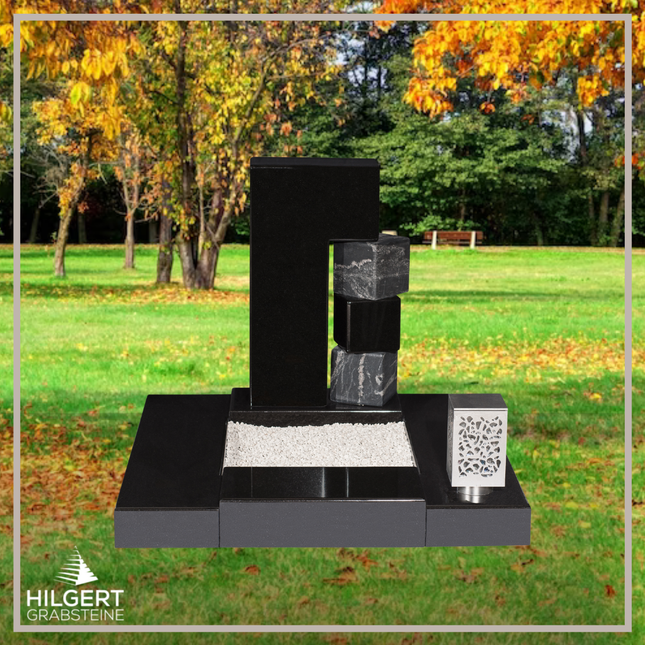 UR-DA-UR68-12 | Hilgert Grabsteine | Urnengrabstein aus Granit