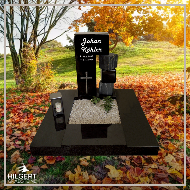 UR-DA-UR68 | Hilgert Grabsteine | Urnengrabstein aus Granit