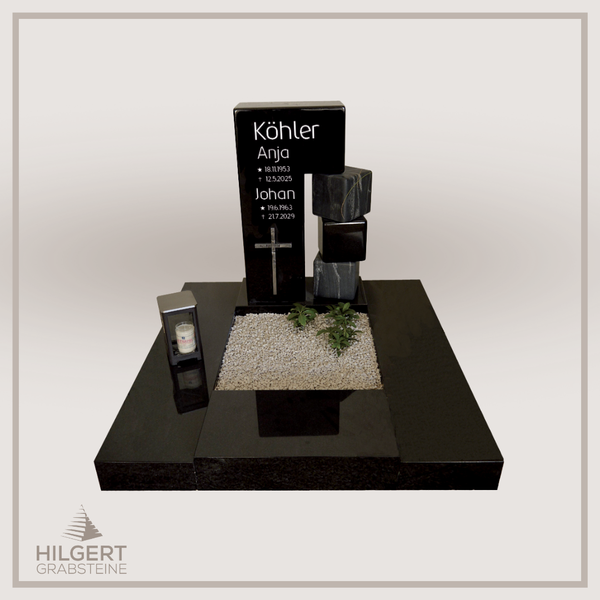 UR-DA-UR68 | Hilgert Grabsteine | Urnengrabstein aus Granit