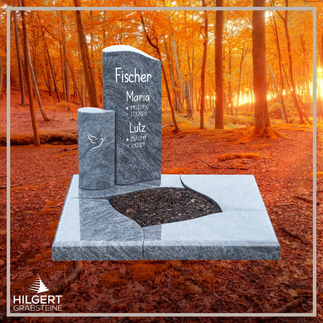 UR-DA-UR69 | Hilgert Grabsteine | Urnengrabstein aus Granit