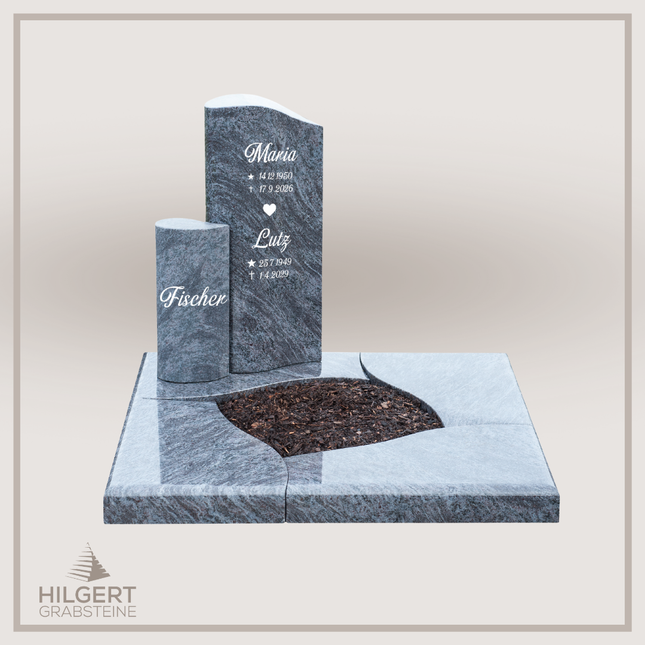 UR-DA-UR69 | Hilgert Grabsteine | Urnengrabstein aus Granit