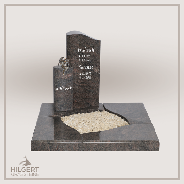 UR-DA-UR69 | Hilgert Grabsteine | Urnengrabstein aus Granit