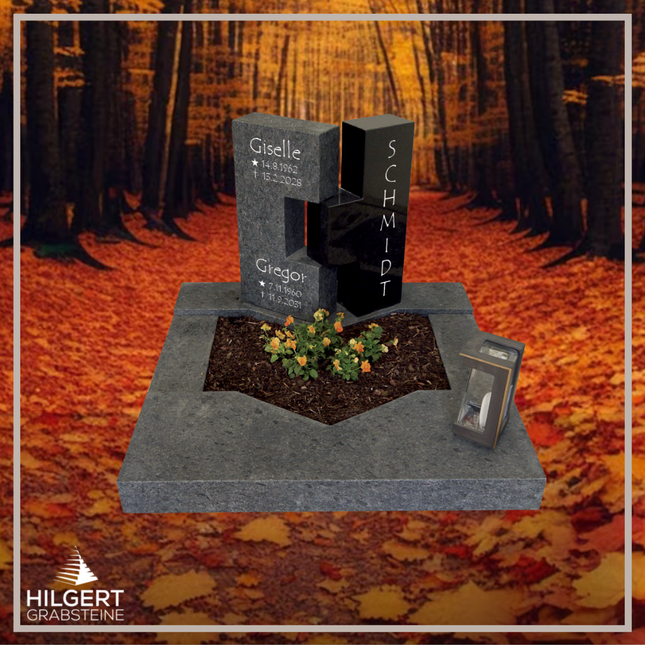 UR-DA-UR71 | Hilgert Grabsteine | Urnengrabstein aus Granit