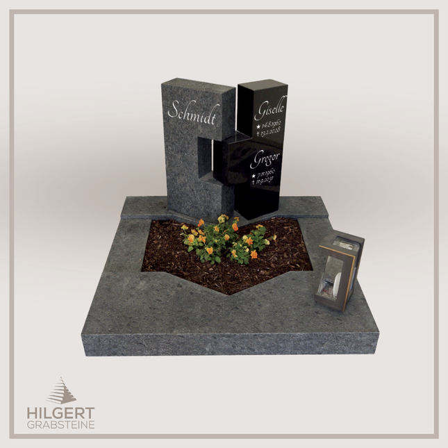 UR-DA-UR71 | Hilgert Grabsteine | Urnengrabstein aus Granit