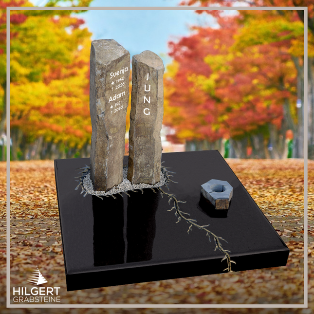 UR-DA-UR74 | Hilgert Grabsteine | Urnengrabstein aus Granit