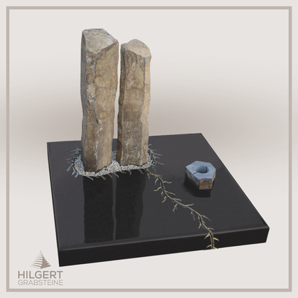 UR-DA-UR74 | Hilgert Grabsteine | Urnengrabstein aus Granit