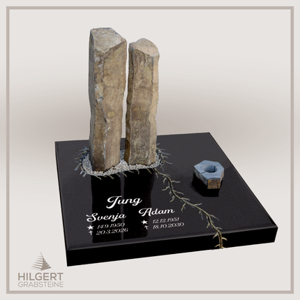 UR-DA-UR74 | Hilgert Grabsteine | Urnengrabstein aus Granit