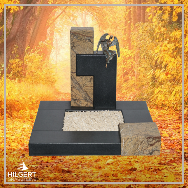 UR-DA-UR77-12 | Hilgert Grabsteine | Urnengrabstein aus Granit