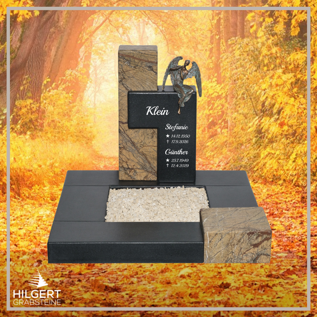 UR-DA-UR77-12 | Hilgert Grabsteine | Urnengrabstein aus Granit