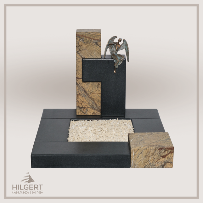 UR-DA-UR77-12 | Hilgert Grabsteine | Urnengrabstein aus Granit