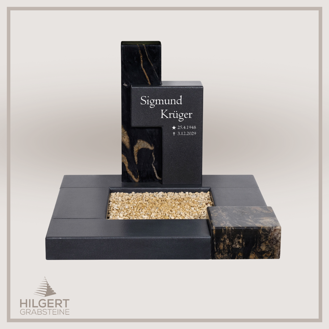 UR-DA-UR77 | Hilgert Grabsteine | Urnengrabstein aus Granit