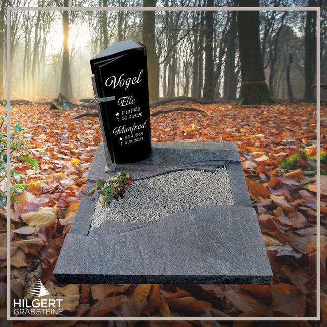 UR-DA-UR78 | Hilgert Grabsteine | Urnengrabstein aus Granit