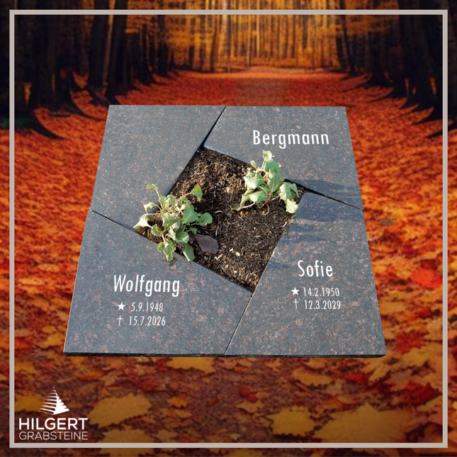 UR-DA-UR82 | Hilgert Grabsteine | Urnengrabstein aus Granit