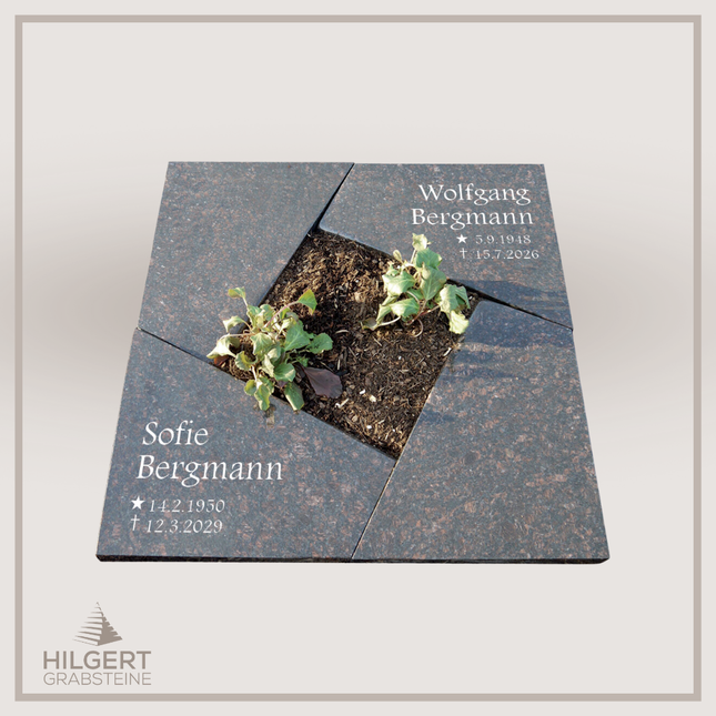 UR-DA-UR82 | Hilgert Grabsteine | Urnengrabstein aus Granit