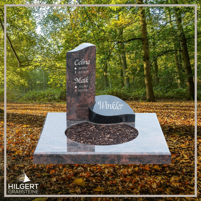 UR-DA-UR91-13 | Hilgert Grabsteine | Urnengrabstein aus Granit