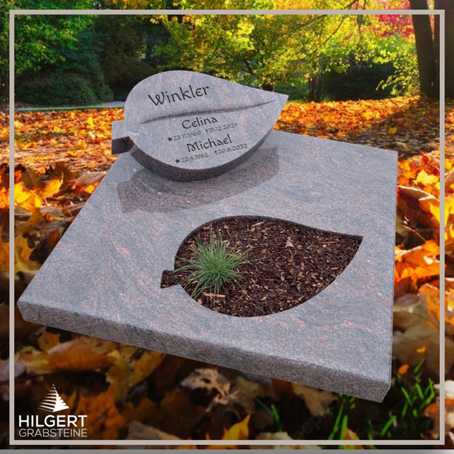 UR-DA-URH1 | Hilgert Grabsteine | Urnengrabstein aus Granit