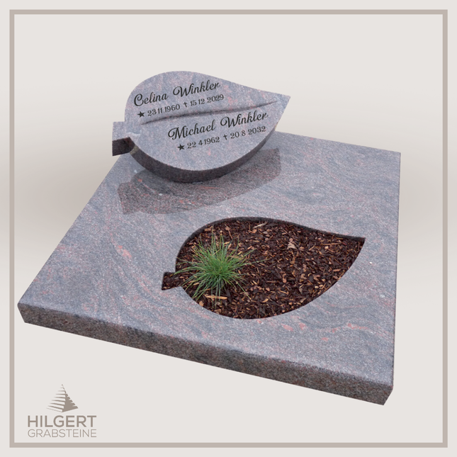 UR-DA-URH1 | Hilgert Grabsteine | Urnengrabstein aus Granit