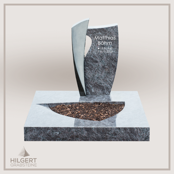 UR-DA-URJK23-13 | Hilgert Grabsteine | Urnengrabstein aus Granit