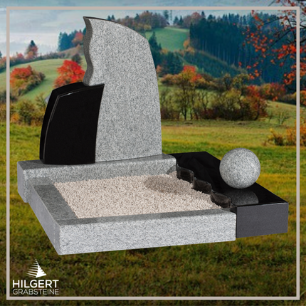 UR-DA-URJK24-13 | Hilgert Grabsteine | Urnengrabstein aus Granit