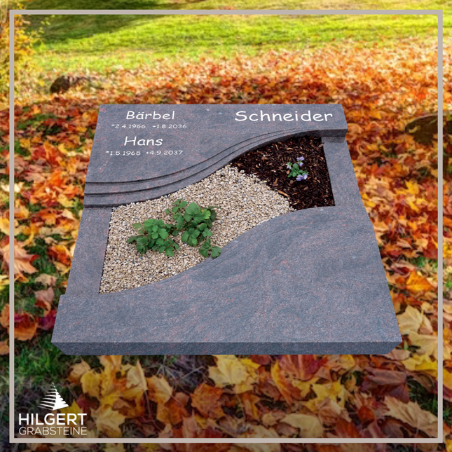 UR-DA-URJK3005 | Hilgert Grabsteine | Urnengrabstein aus Granit