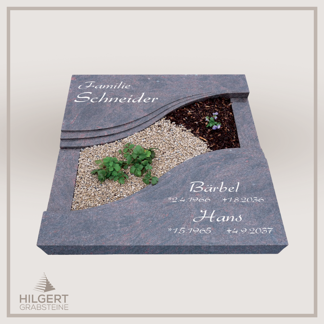 UR-DA-URJK3005 | Hilgert Grabsteine | Urnengrabstein aus Granit