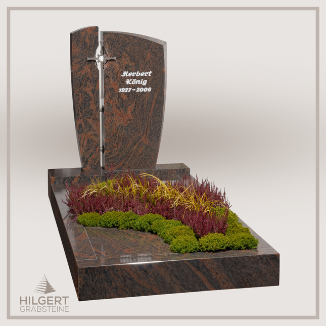 UR-GR-09-2007002 | Hilgert Grabsteine | Urnengrabstein aus Granit