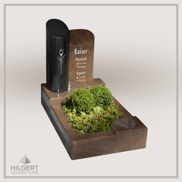 UR-GR-09-45 | Hilgert Grabsteine | Urnengrabstein aus Granit