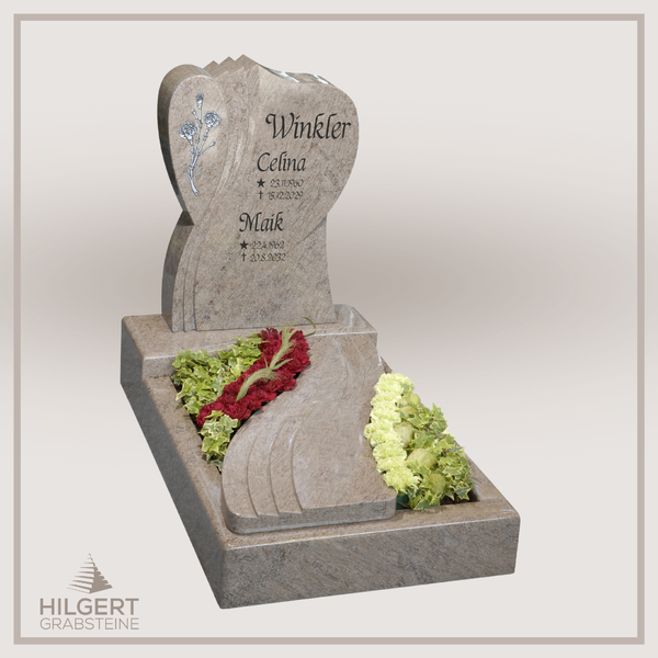 UR-GR-09-54 | Hilgert Grabsteine | Urnengrabstein aus Granit