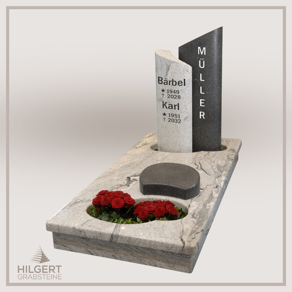 UR-GR-0921 | Hilgert Grabsteine | Urnengrabstein aus Granit